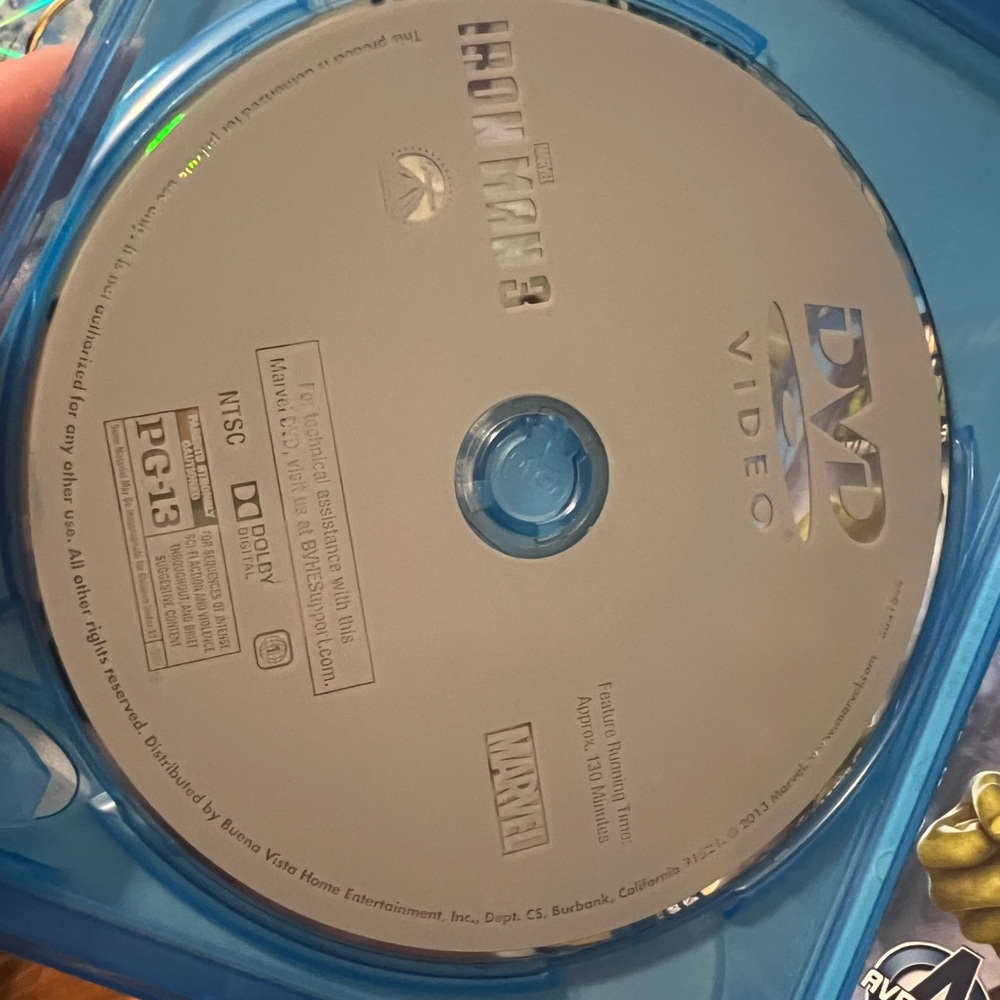 Marvel Iron Man 3 Silver DVD